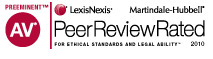 AV(R) Preeminent(TM) Peer Review Rating Martindale-Hubbell
